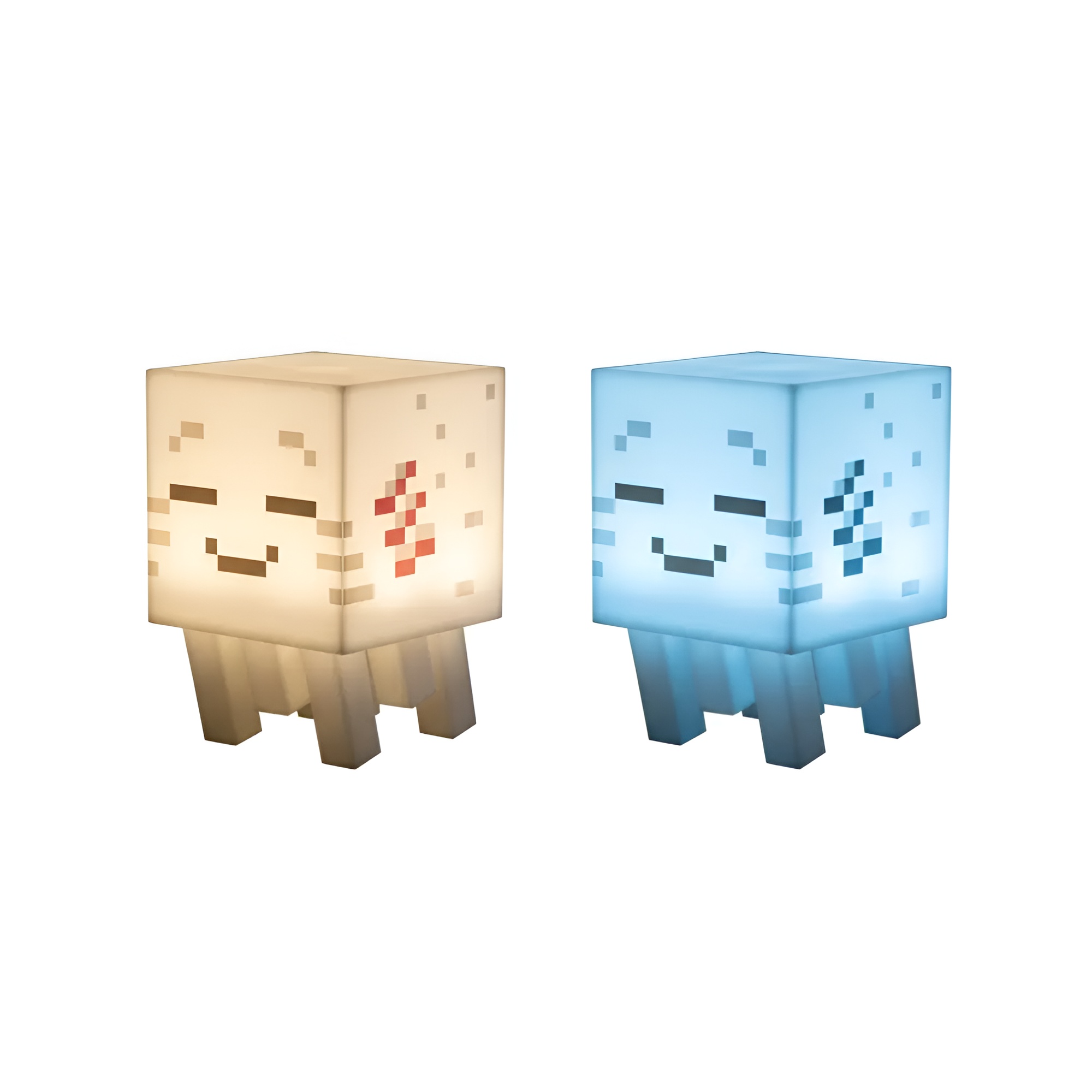 Pixel Ghost Night Light Handmade 3D Printed Lamp with 4 Solid Color Lights Adjustable