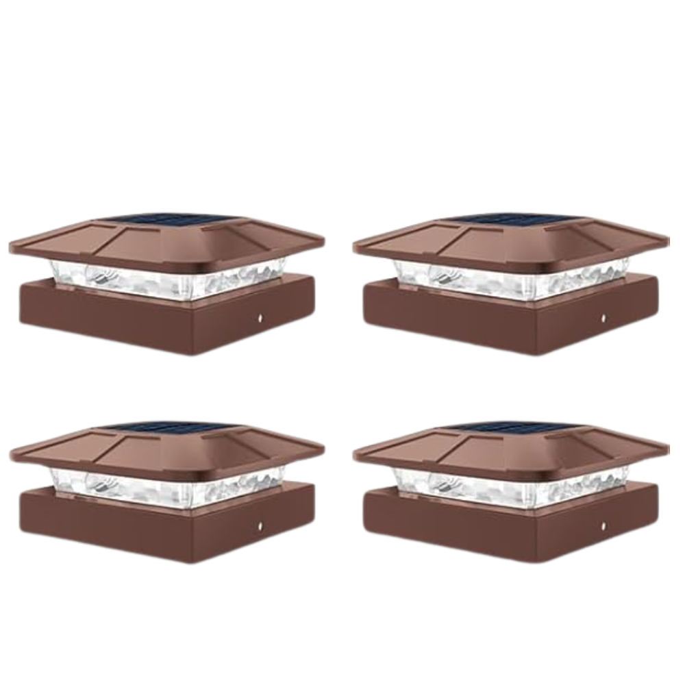 Waterproof LED Solar Post Cap Lights for Outdoor Fence