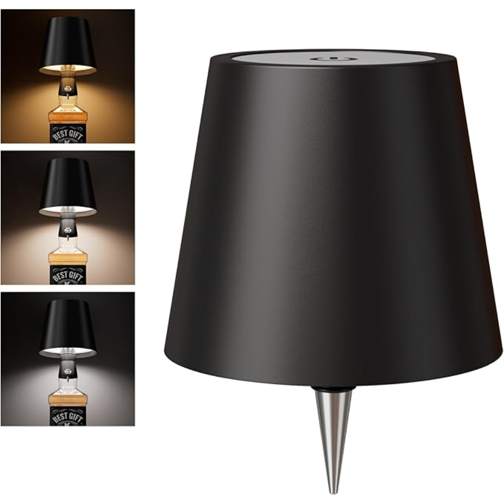 Wireless Bottle Lamp Shade Portable LED Wine Bottle Lamp with Stopper