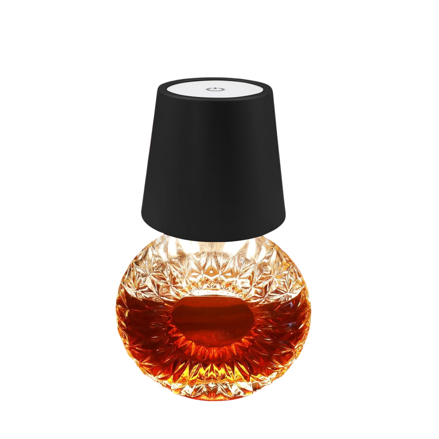 Wireless Bottle Lamp Metal Wine Bottle Light With 3 Color Light Dimming