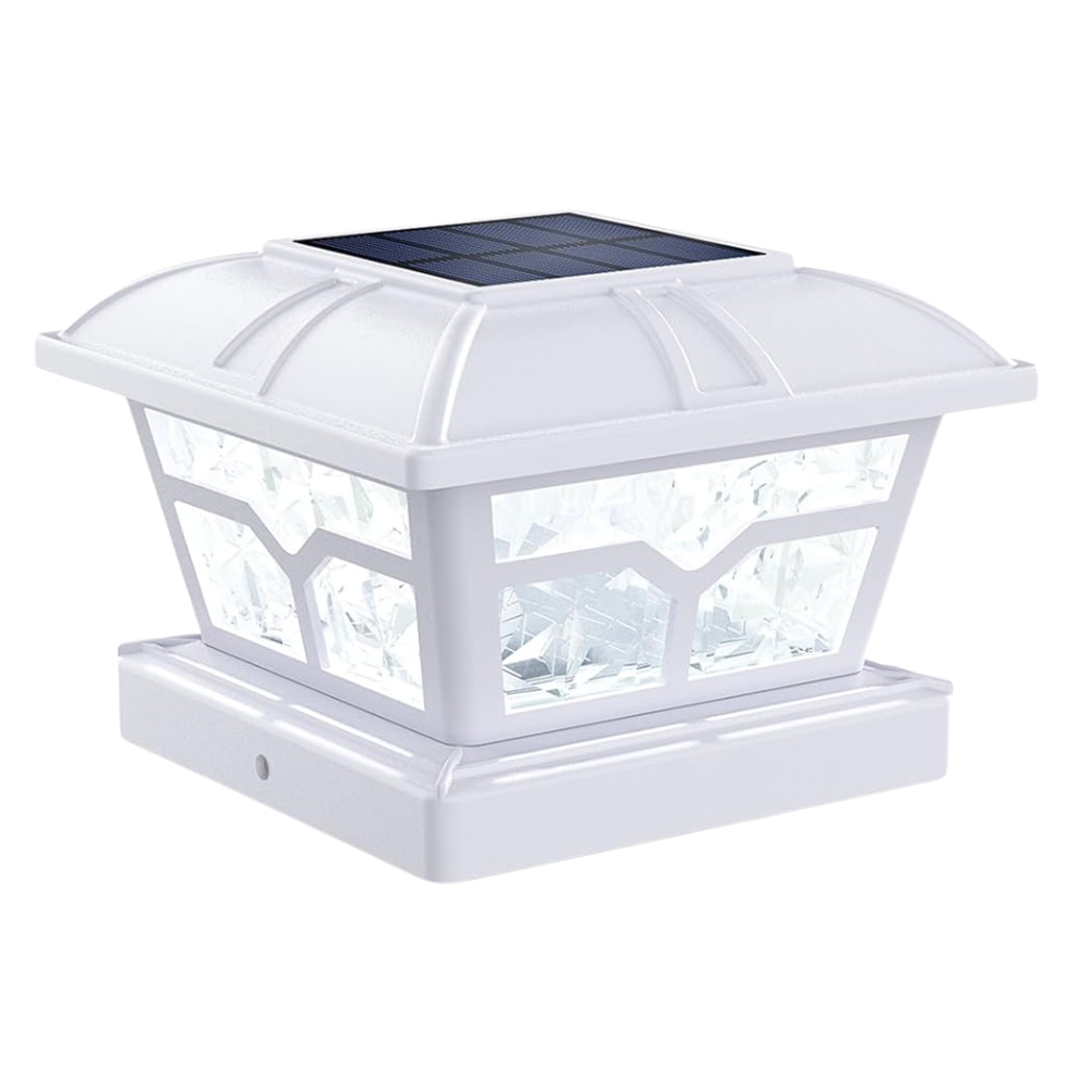 Dual Color Solar Post Cap Lights For Outdoor Fence And Deck