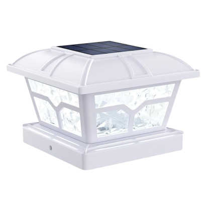 Dual Color Solar Post Cap Lights For Outdoor Fence And Deck