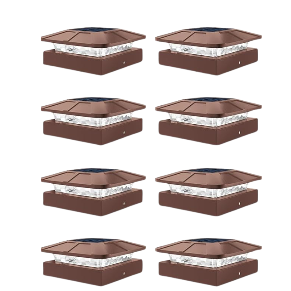 Waterproof LED Solar Post Cap Lights for Outdoor Fence