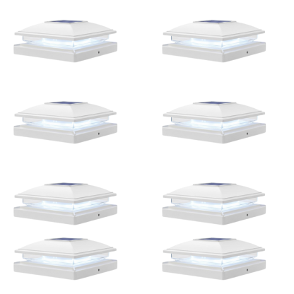 Dual Mode Waterproof Solar Post Cap Lights for Outdoor Fence