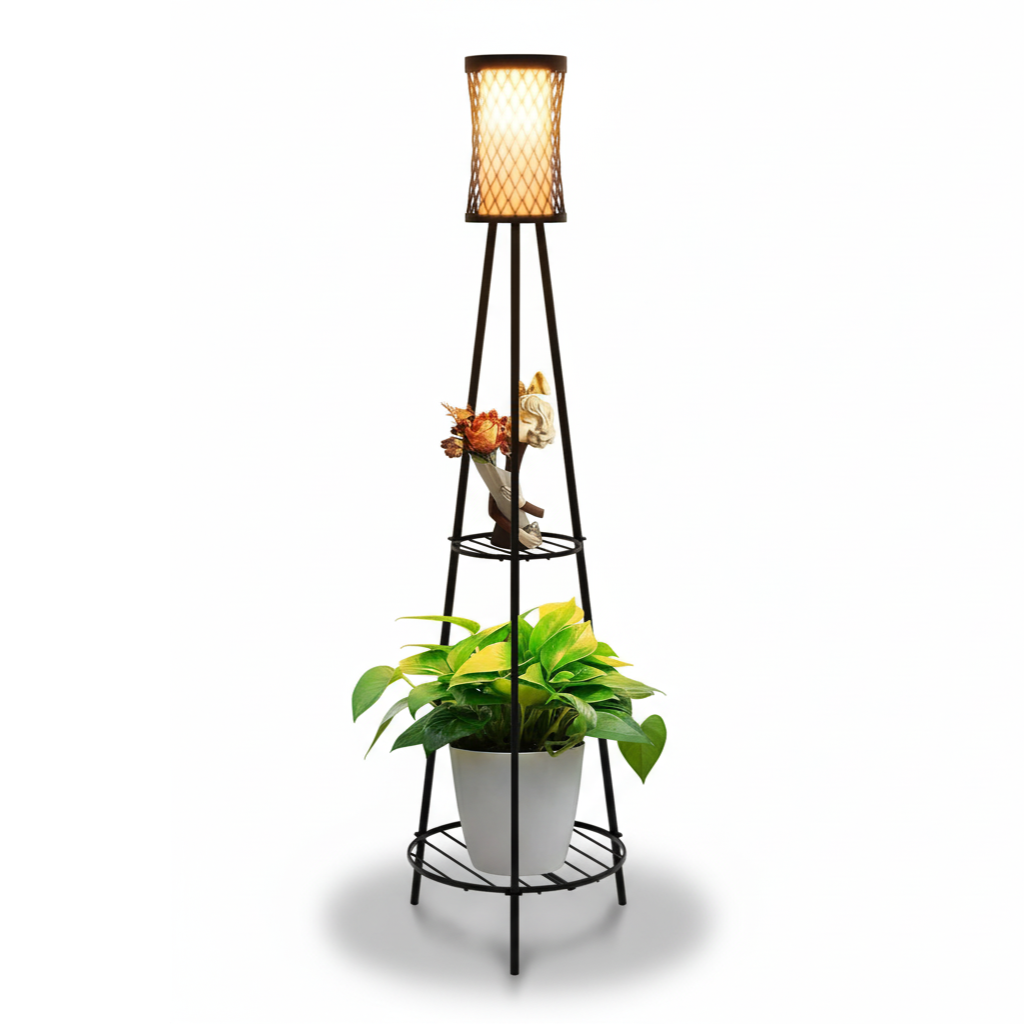 Outdoor Solar Floor Lamps with USB Charging