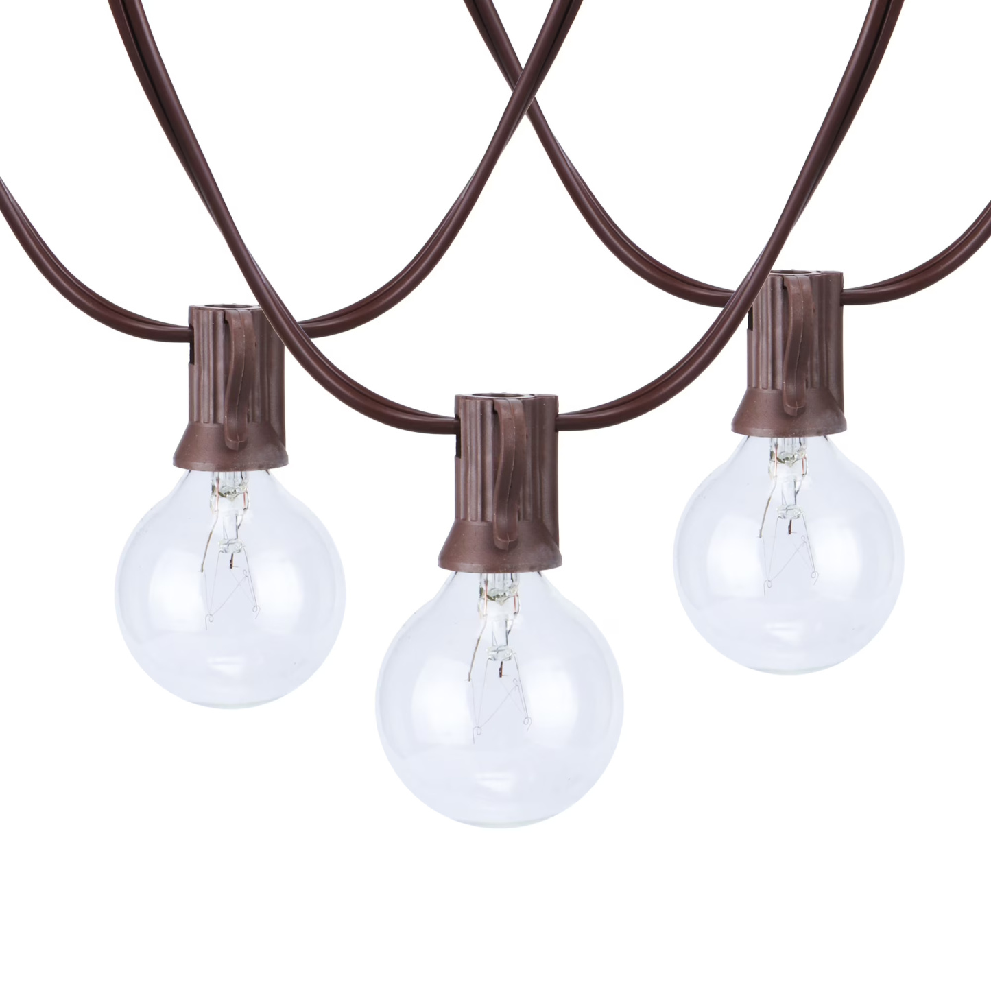 20 Light Outdoor Indoor 20 Feet Plug in Globe Bulb String Light