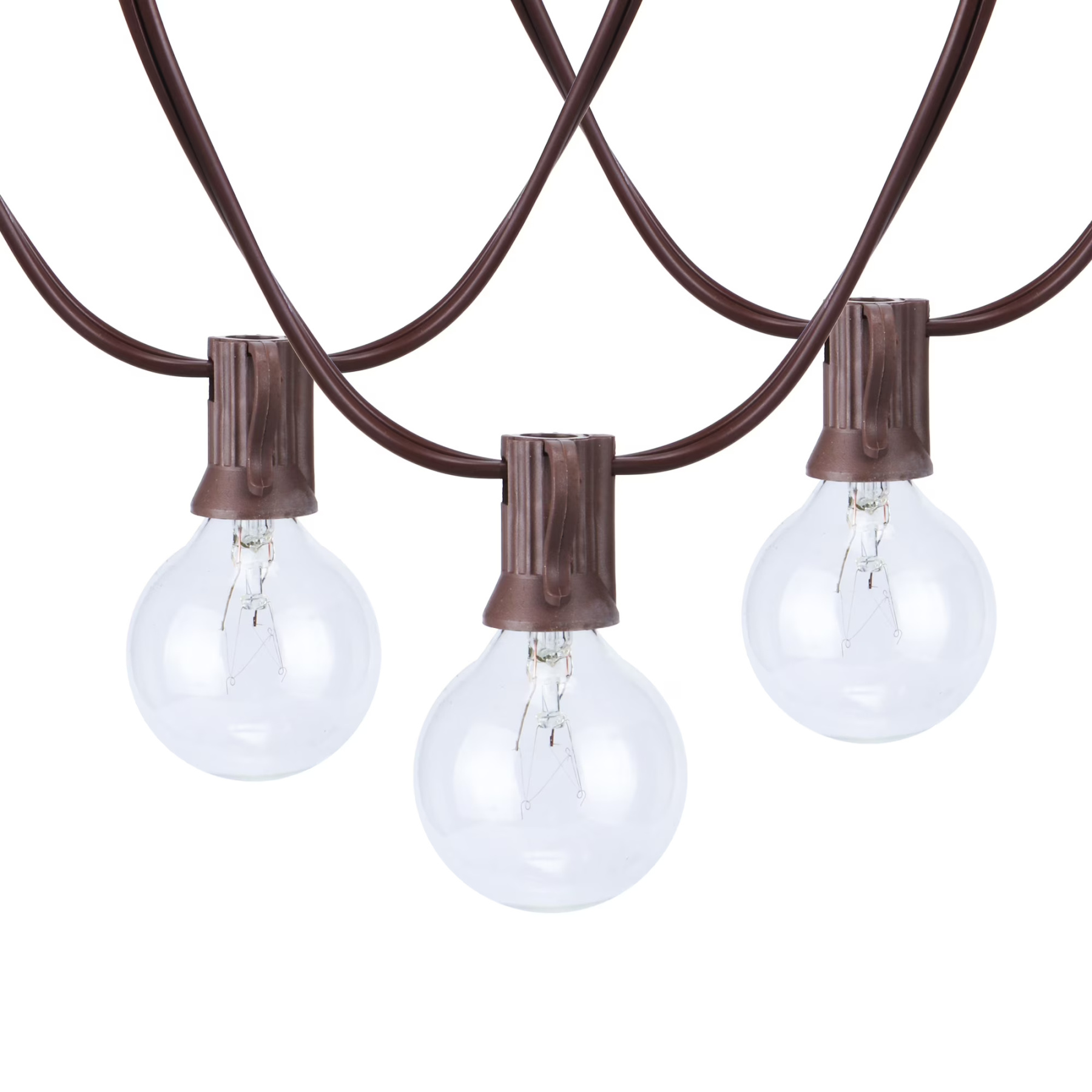 20 Light Outdoor Indoor 20 Feet Plug in Globe Bulb String Light