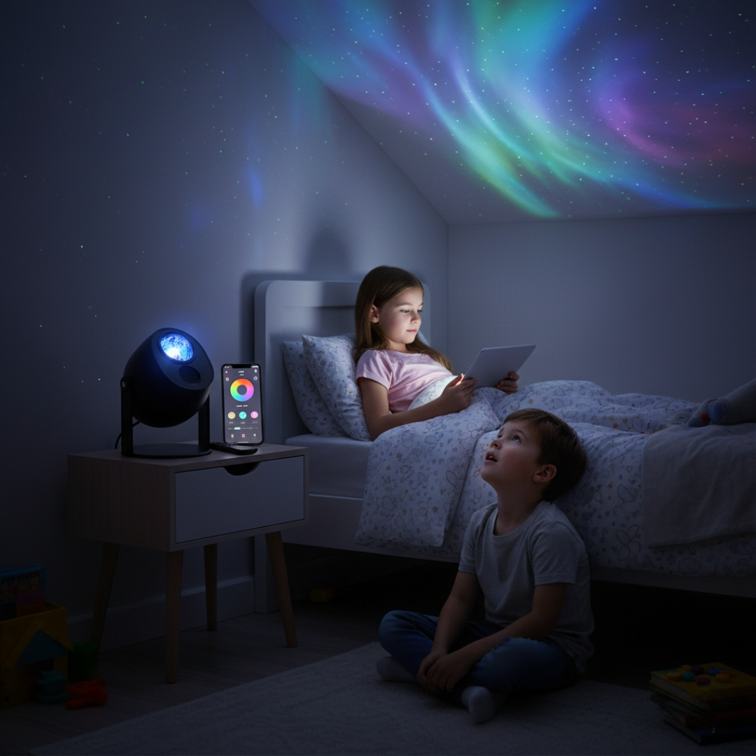 Star Light Projector With Aurora Effects