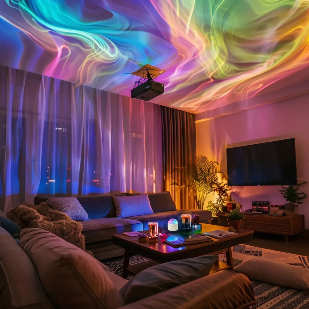 Indoor Water Ripple Starry Sky Projector Lamp