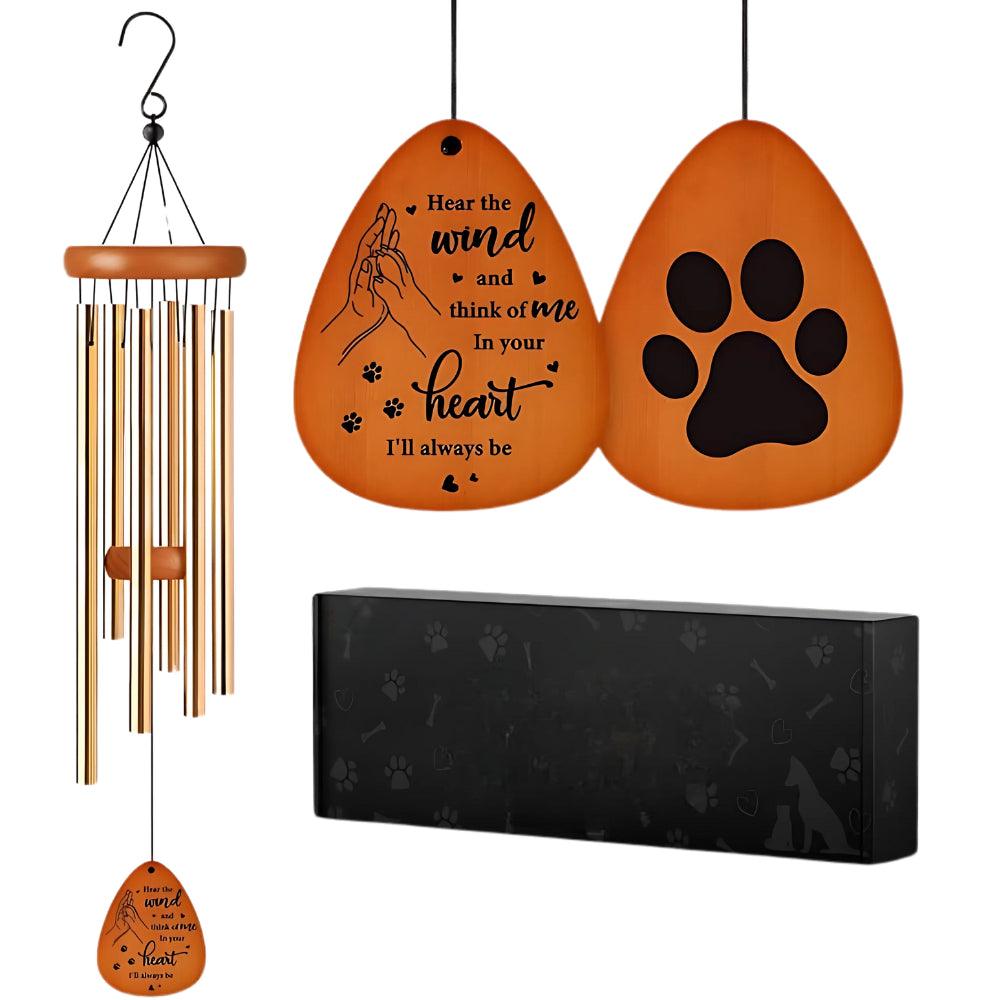 Pet Remembrance Wind Chime-Solar Wind LED Chime