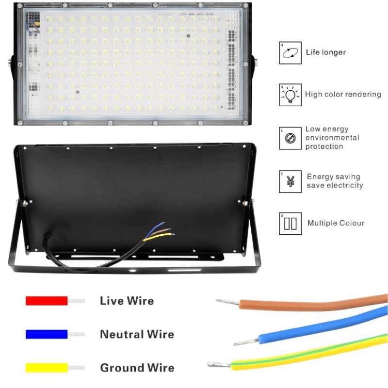 2 Piece LED Solar Floodlight – Bright Outdoor Security Lighting-Solar Wind LED Chime
