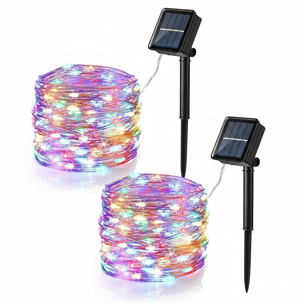 Pack Of 2 78FT Solar Halloween Fairy Lights With 240 LED
