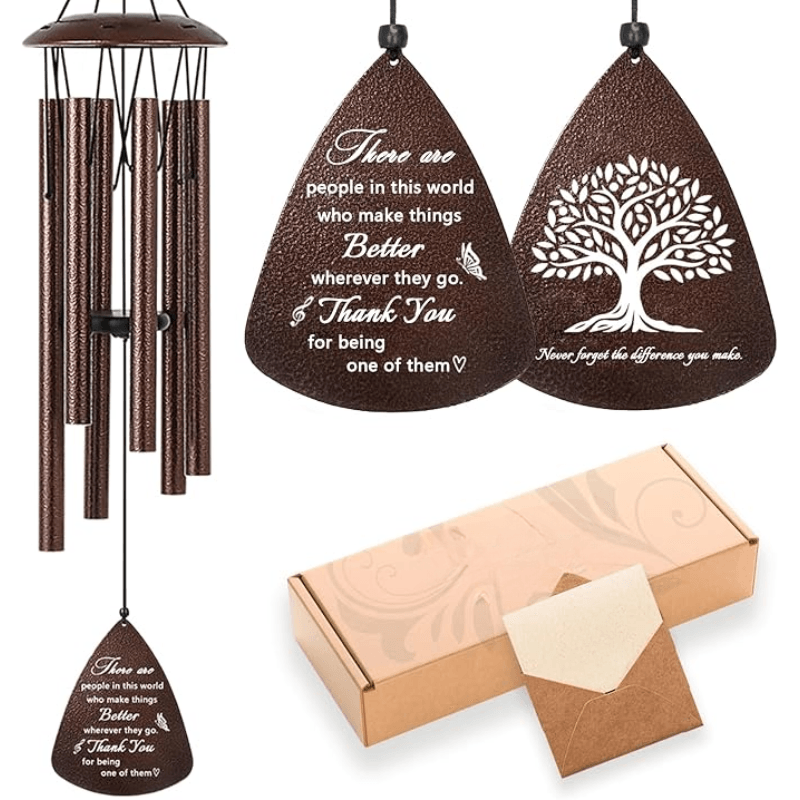 Retirement Wind Chime Gift-Solar Wind LED Chime