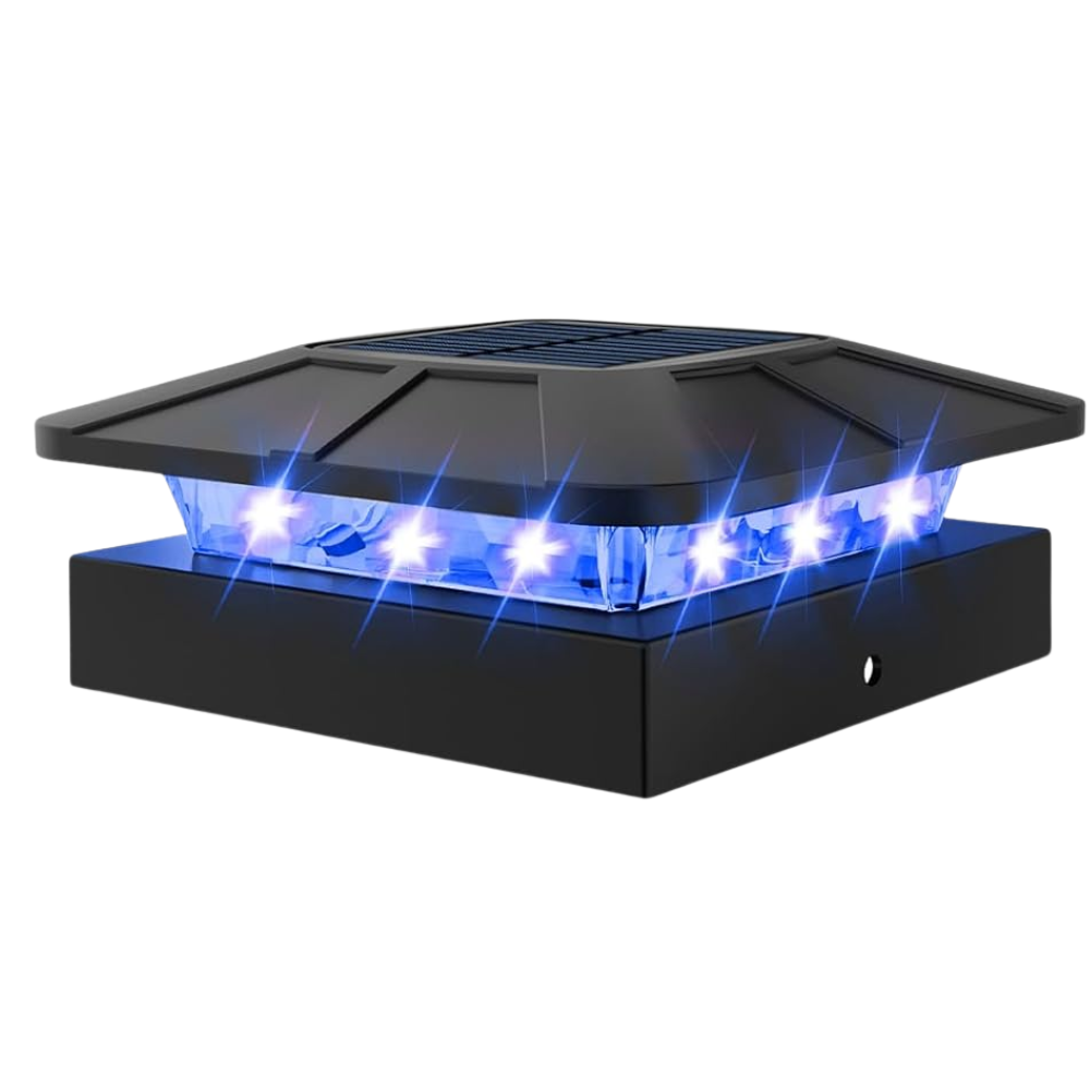 Waterproof LED Solar Post Cap Lights for Outdoor Fence