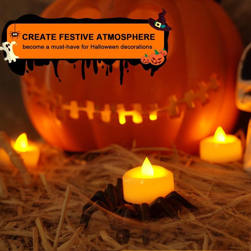 24 Pack Flameless Tealight Candles – Safe and Cozy Lighting-Solar Wind LED Chime