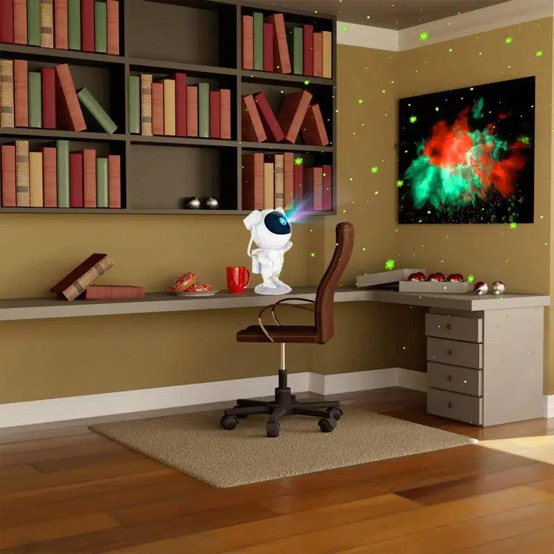 Astronaut Galaxy Projector – Remote Controlled Night Light-Solar Wind LED Chime