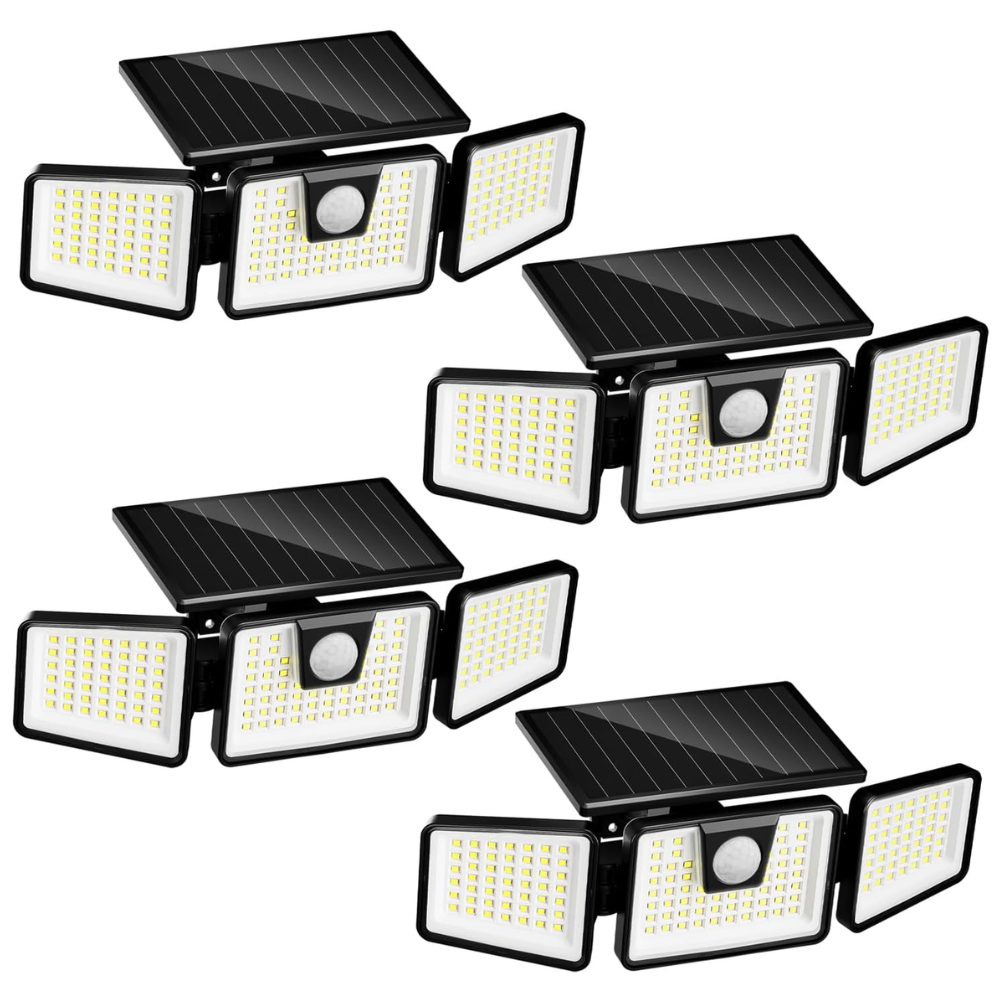 3 Head Solar Powered Motion Sensor Lights