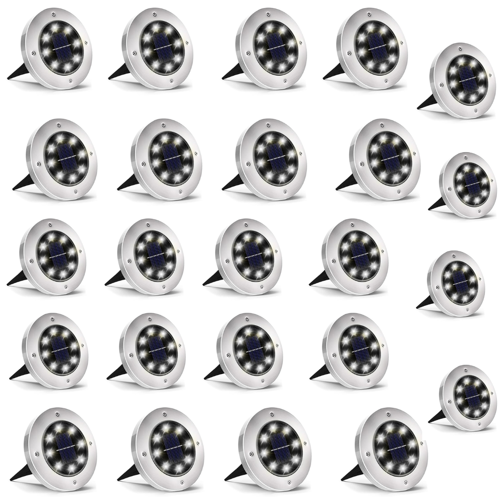 Solar Ground Lights Outdoor Waterproof Pathway