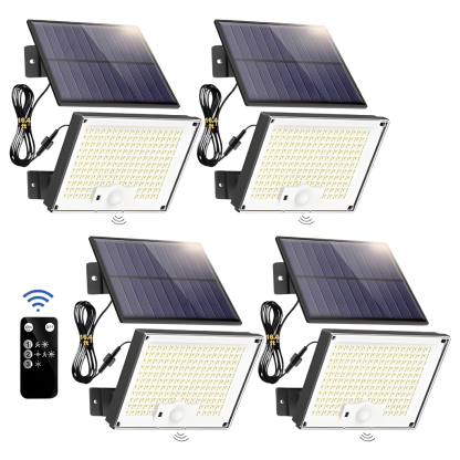 172LED Split Solar Motion Sensor Light Outdoor With Remote