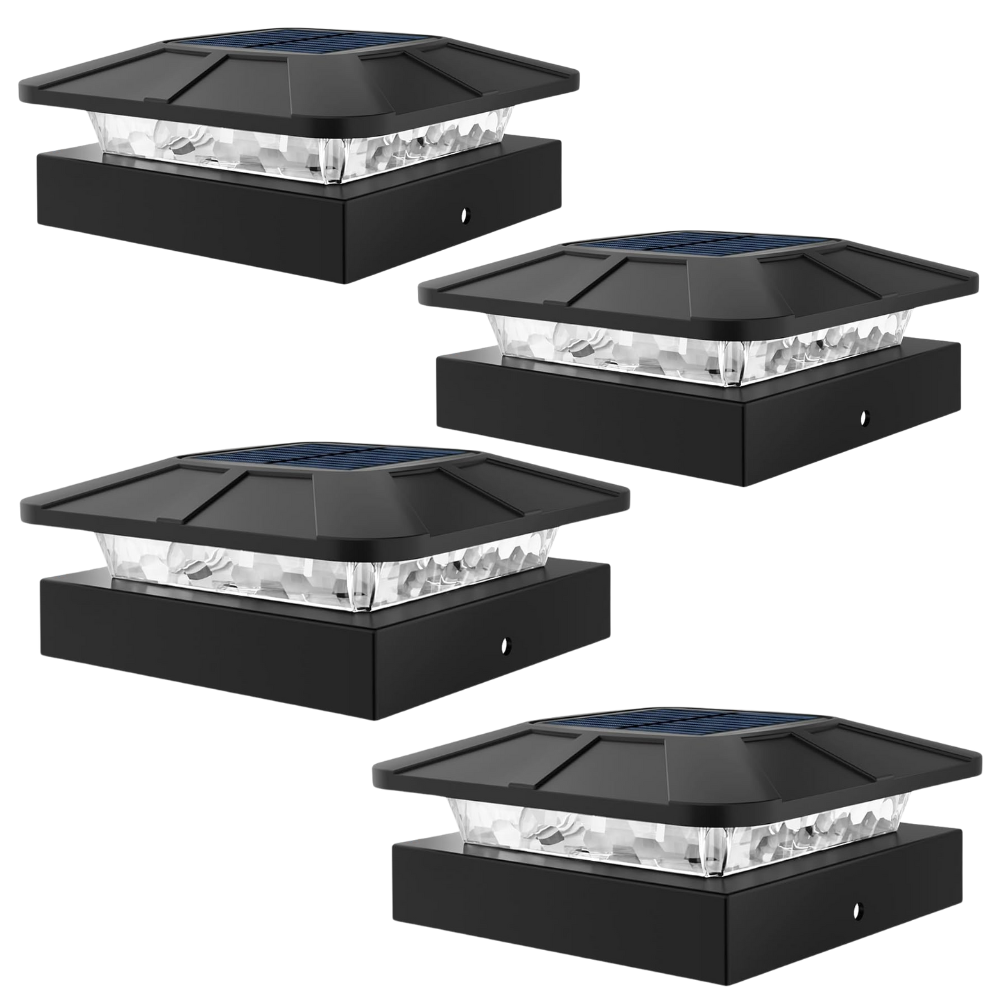 Waterproof LED Solar Post Cap Lights for Outdoor Fence