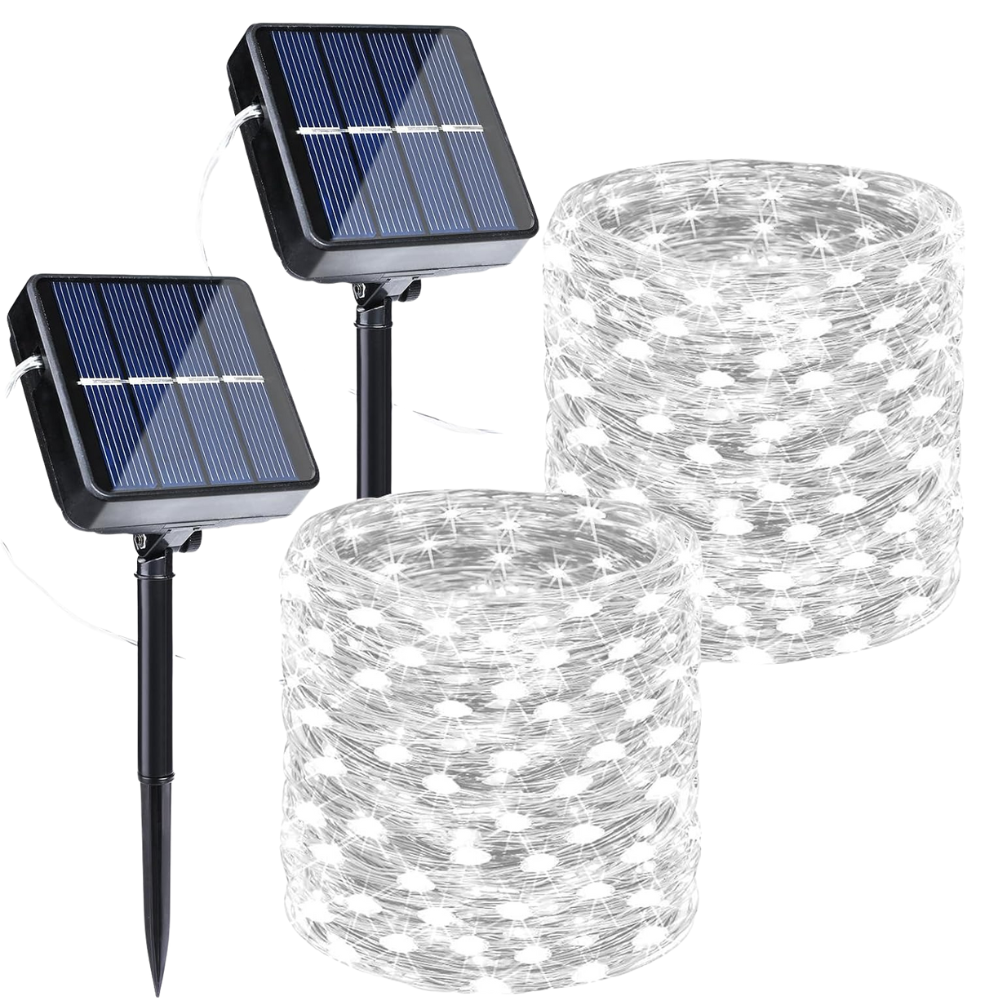 Halloween Solar String Lights With 8 Twinkle Modes