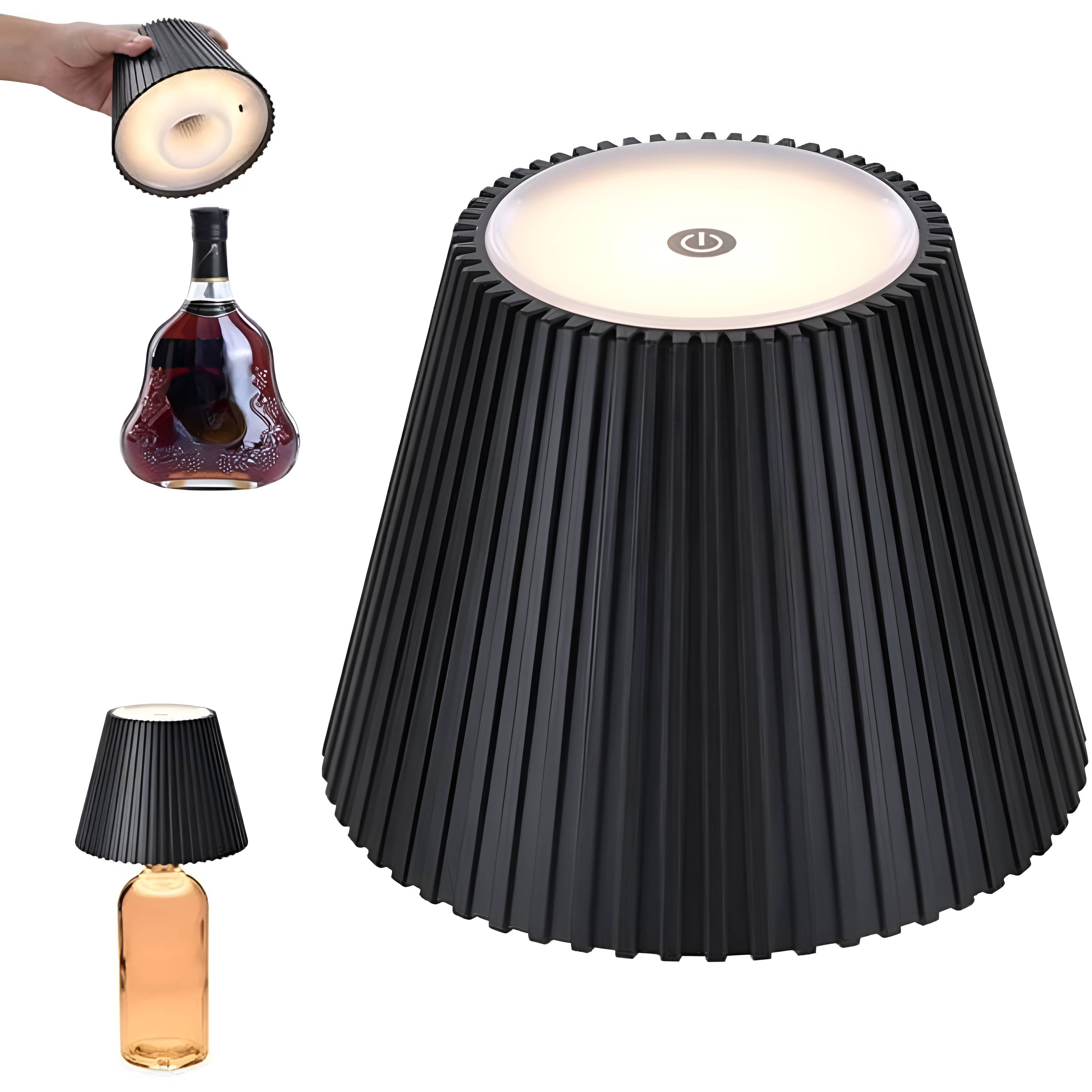 3 Level Brightness Cordless Table Lamp Shades