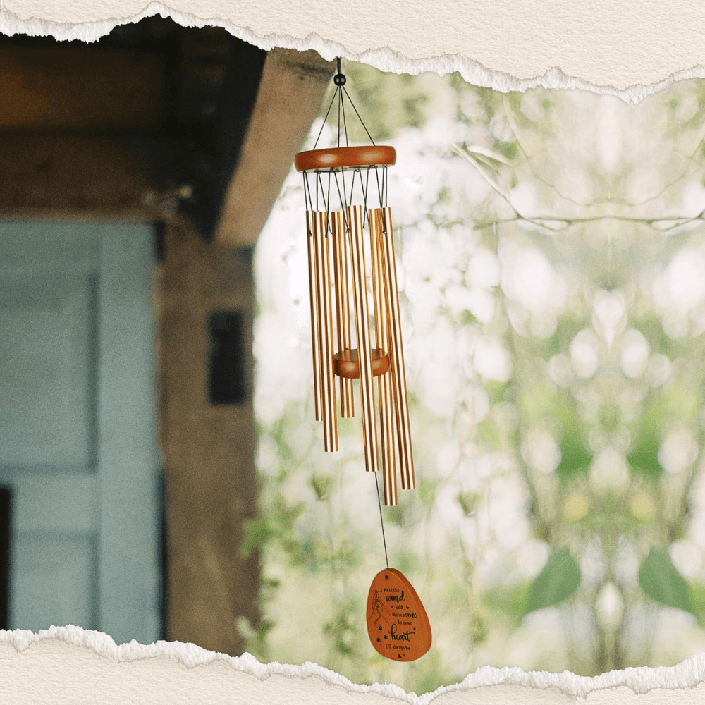 Pet Remembrance Wind Chime-Solar Wind LED Chime