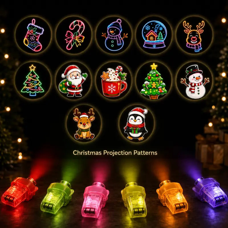 Halloween Themed LED Projector Rings With Random Patterns For Kids
