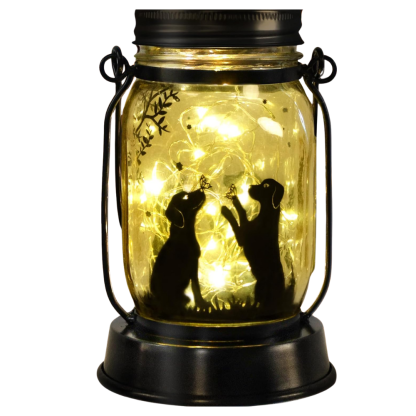 Pug Solar Lantern Garden Light For Dog Lovers And Memorial Decor