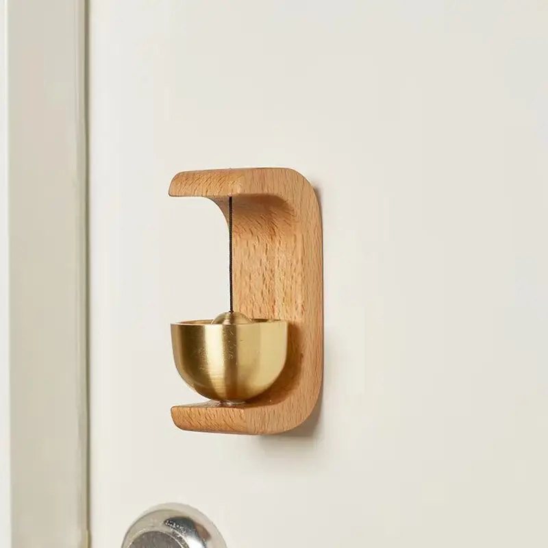 Solid Wood Wind Chime, 1 Count Magnetic Hangable Entry Door Bell, Vintage Door Bell