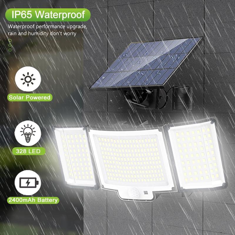 328 LED Solar Lamp Outdoor – Motion Activated Waterproof Light-Solar Wind LED Chime