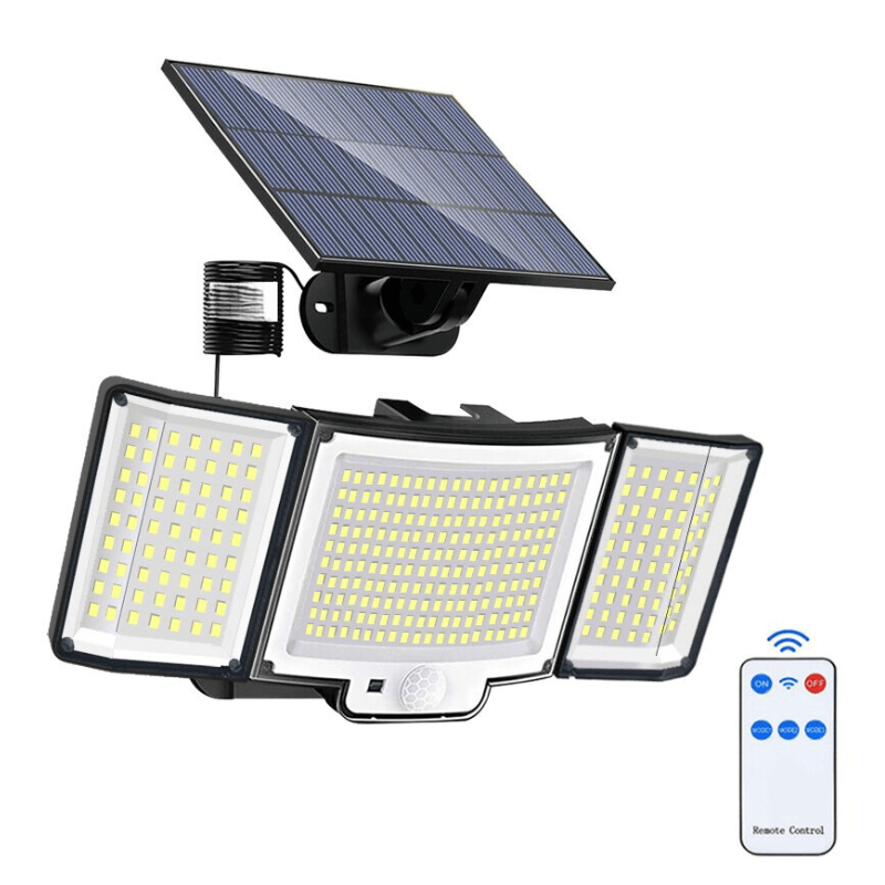328 LED Solar Lamp Outdoor – Motion Activated Waterproof Light-Solar Wind LED Chime