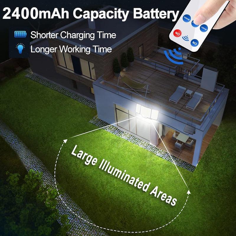 328 LED Solar Lamp Outdoor – Motion Activated Waterproof Light-Solar Wind LED Chime