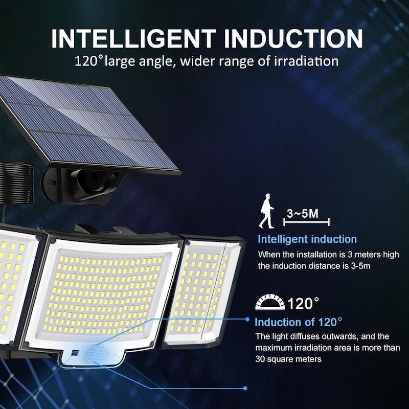 328 LED Solar Lamp Outdoor – Motion Activated Waterproof Light-Solar Wind LED Chime