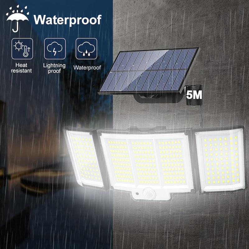 348 LED Solar Lamp Outdoor – Motion Activated Waterproof Light-Solar Wind LED Chime