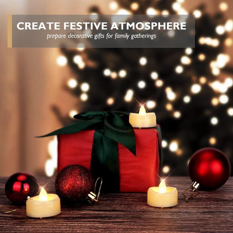 36 Pieces LED Tea Lights Candles – Warm Illumination-Solar Wind LED Chime