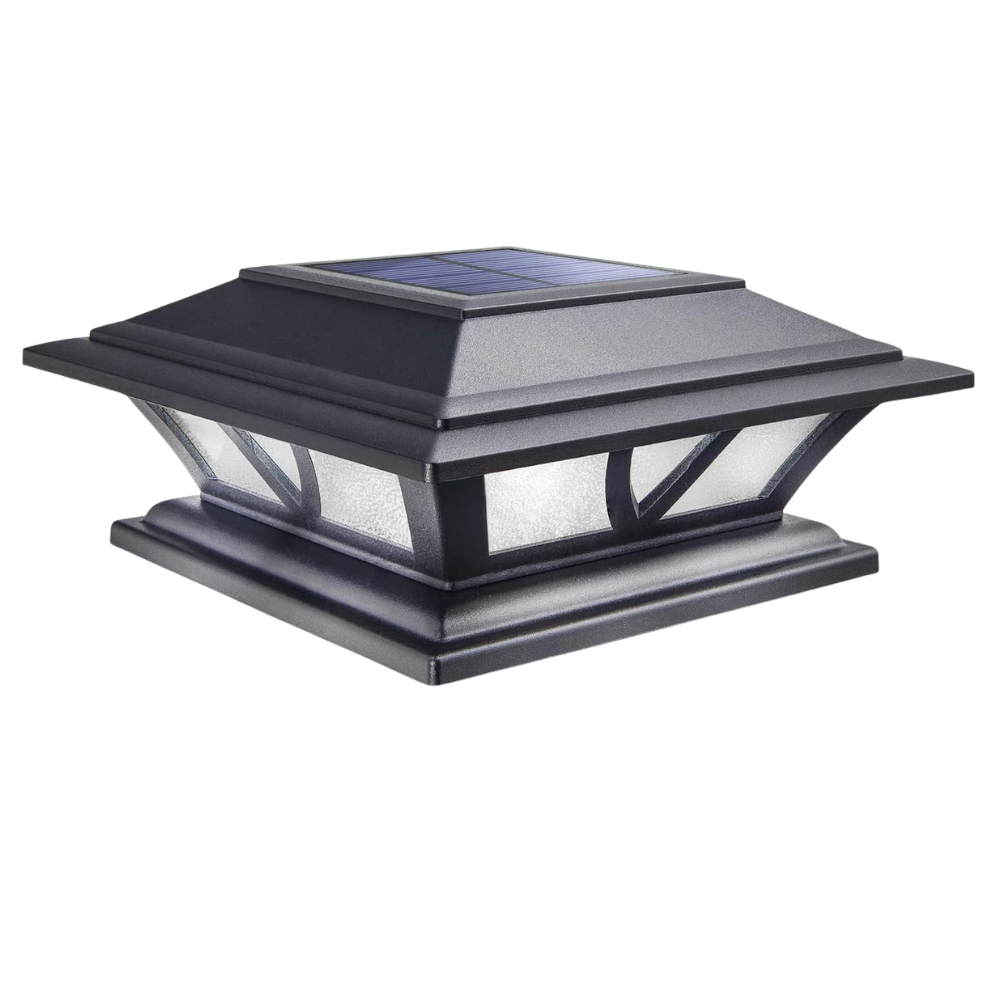 Dual Mode LED Solar Post Cap Lights For Outdoor Deck