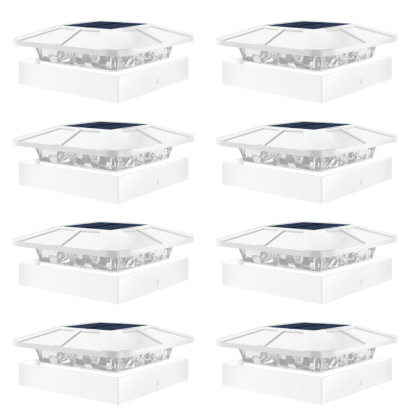 Waterproof LED Solar Post Cap Lights for Outdoor Fence