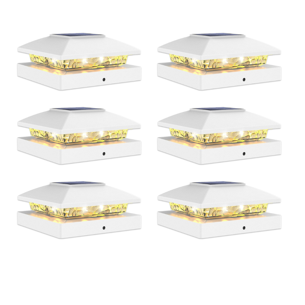 Solar Powered Waterproof Post Cap Lights For Fence And Deck