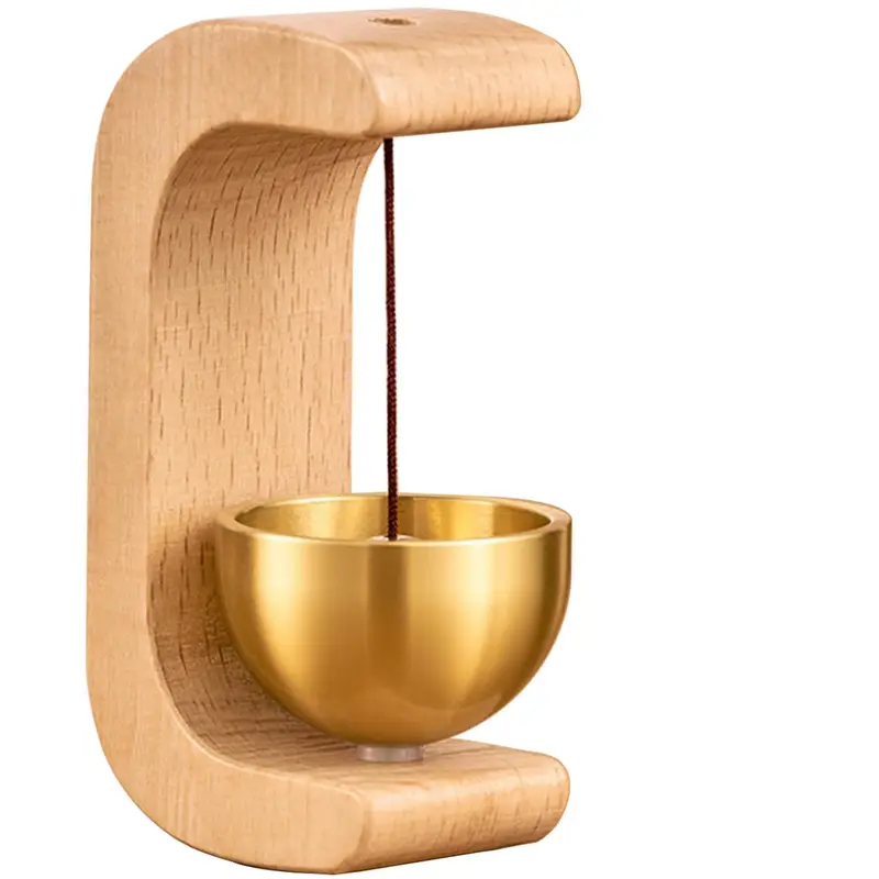 Solid Wood Wind Chime, 1 Count Magnetic Hangable Entry Door Bell, Vintage Door Bell