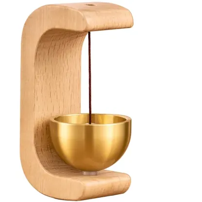 Solid Wood Wind Chime, 1 Count Magnetic Hangable Entry Door Bell, Vintage Door Bell