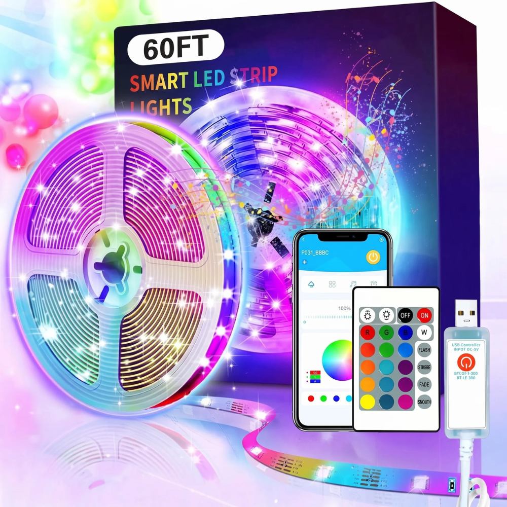 USB Powered Portable Bluetooth LED Strip Lights