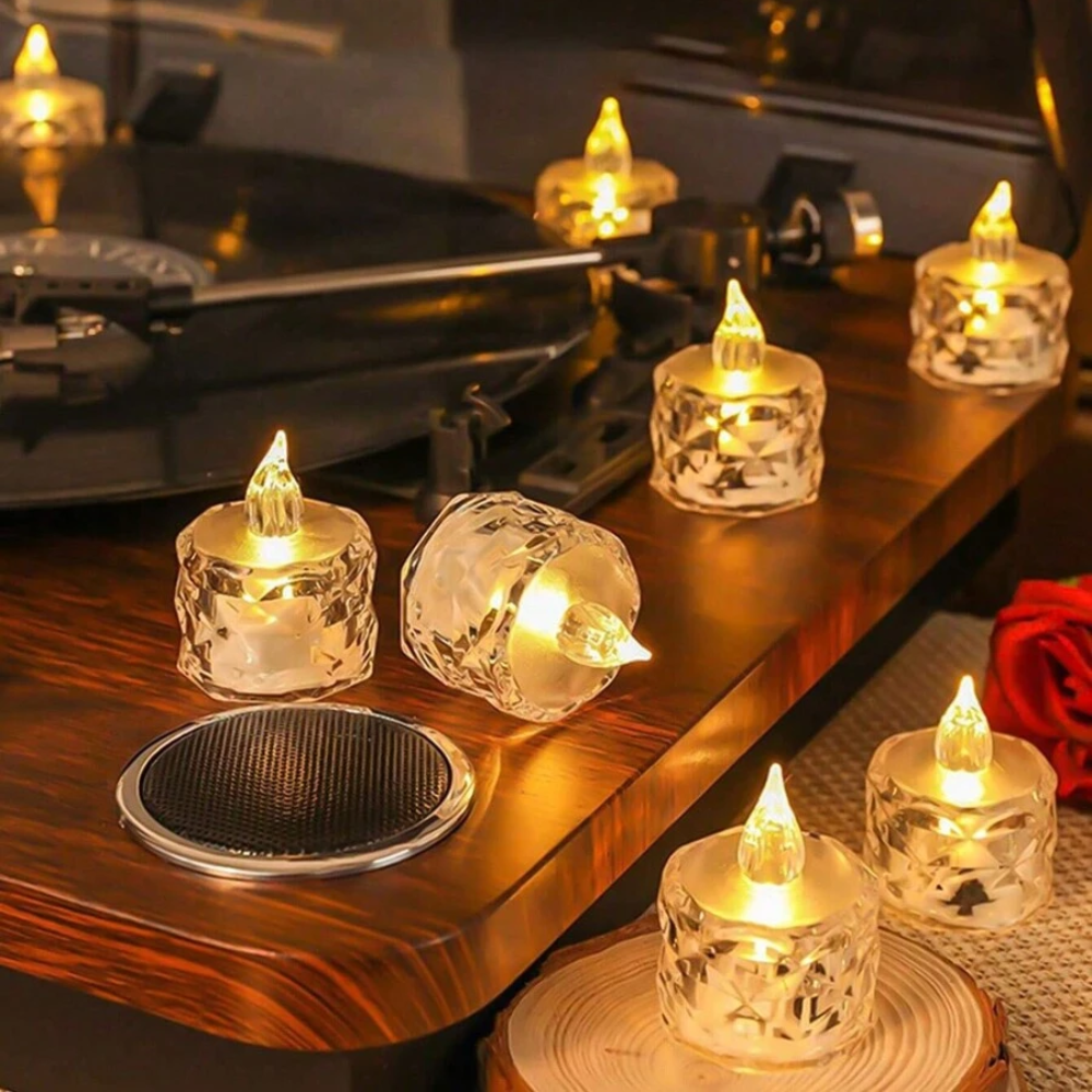 Battery Operated Flameless LED Tea Lights For Party Decor