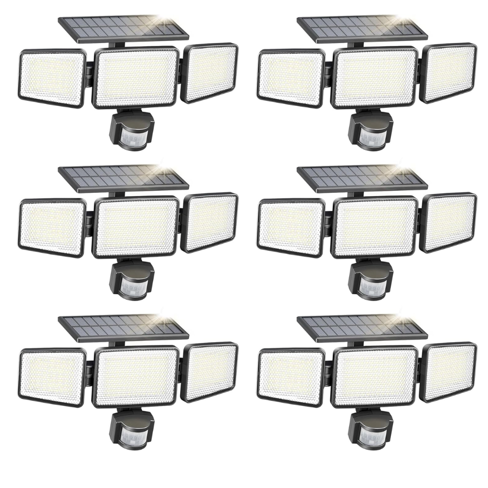 302 LED Solar Powered Waterproof Wall Mounted Flood Light