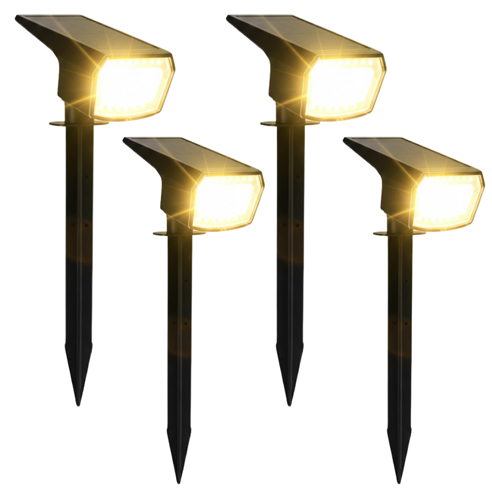 Solar Spot Lights Outdoor Waterproof Landscape Lighting Set