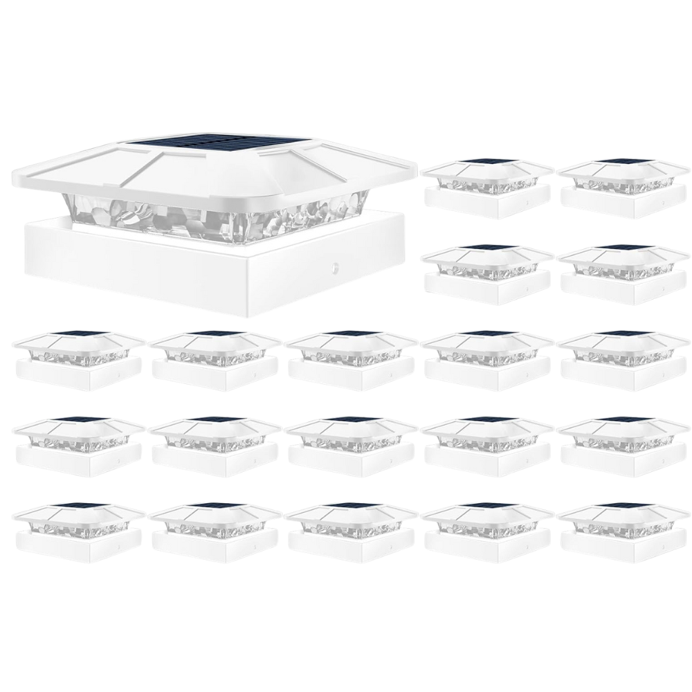 Waterproof LED Solar Post Cap Lights for Outdoor Fence