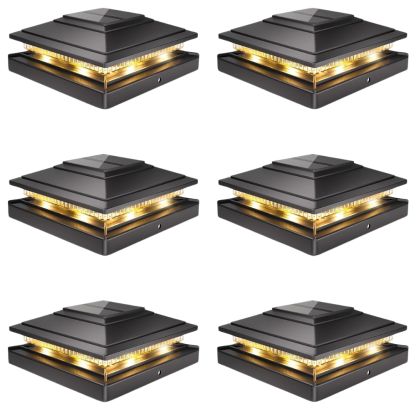 Waterproof Solar Post Cap Lights For Outdoor Fence