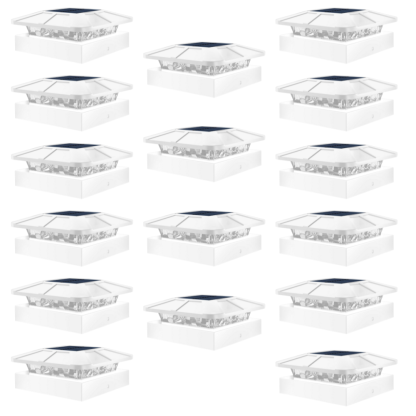 Waterproof LED Solar Post Cap Lights for Outdoor Fence