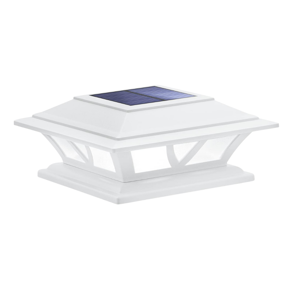 Dual Mode LED Solar Post Cap Lights for Outdoor Deck
