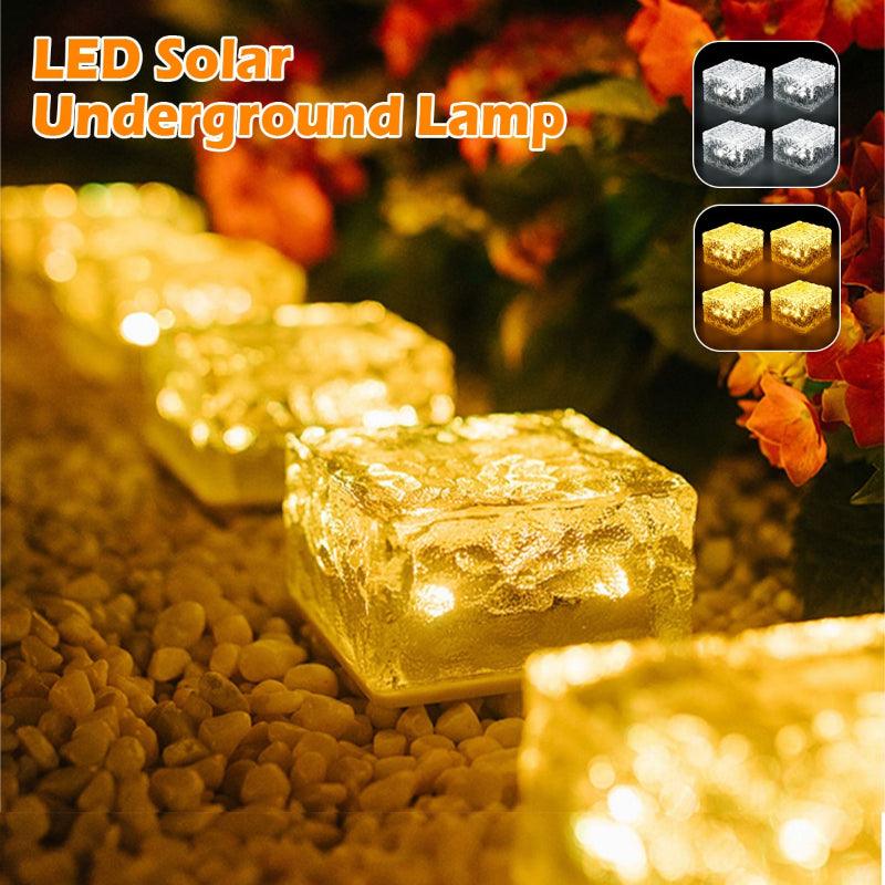 4 Pieces Solar LED Ice Cubes – Outdoor Lighting for Pathways-Solar Wind LED Chime